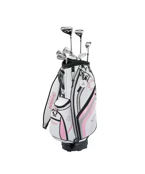 DUNLOP Cleveland GOLF Ladies Club Set BLOOM Package Set Модель 2022 (8 клюшек с сумкой-тележкой) Карбоновый правый гибкий: Л Белый