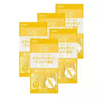 Dunlop Cooking Pretine 5 пар перчаток, созданных с идеальной функциональностью для рук, перчатки, M, желтые, упаковка, деревья, женские жёлтый