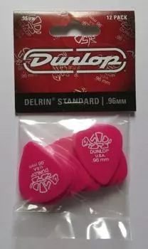 Dunlop Delrin Standard темно-розовый 12 шт. (0.96mm) [элемент]