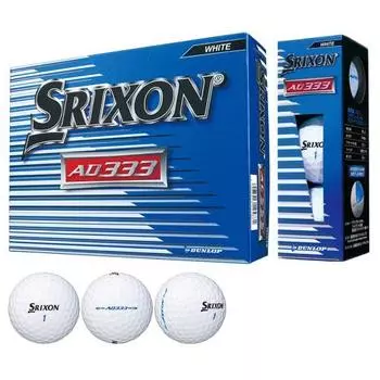 DUNLOP Golf Ball SRIXON AD333 2018 Model 1 Dozen (12 Pieces) White