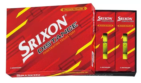 DUNLOP Golf Ball SRIXON DISTANCE9 2022 Model 1 Dozen Passion Yellow (12 pieces)