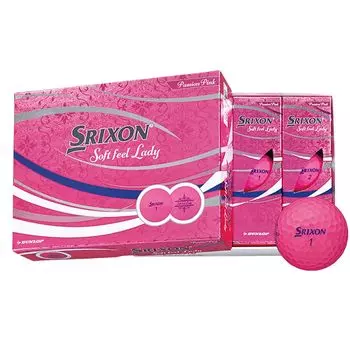 Dunlop Golf Ball SRIXON SOFT FEEL LADY 2021 Model 1 Dozen Passion Pink SNSFL5PPK (12 pieces)