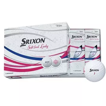 Dunlop Golf Ball SRIXON SOFT FEEL LADY 2021 Model 1 Dozen White SNSFL5WH (12 pieces)