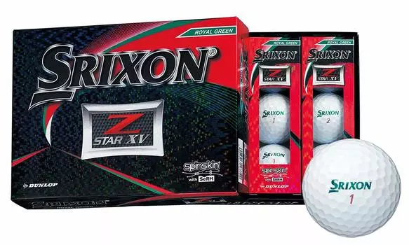 DUNLOP Golf Ball SRIXON XV Golf Ball 2019 Model 1 Dozen Royal Green Z-STAR (12 Pieces)