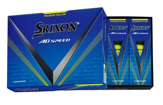 Dunlop Golf Balls SRIXON AD SPEED3 2024 Model 1 Dozen Passion Yellow (12 pieces)