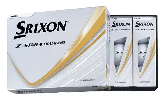 Dunlop Golf Balls SRIXON Diamond 2025 Model 1 Dozen White Z-STAR (12 Pieces) белый