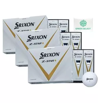 Dunlop Golf Balls SRIXON Diamond 3 Dozen with Original Pocket Tissue Z-STAR