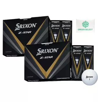 Dunlop Golf Balls SRIXON White 2 Dozen with Original Pocket Tissue Z-STAR