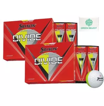 Dunlop Golf Balls SRIXON XV DIVIDE 2 Dozen Original Pocket Tissue Included Z-STAR Yellow/White