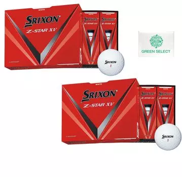 Dunlop Golf Balls SRIXON XV White 2 Dozen with Original Pocket Tissue Z-STAR