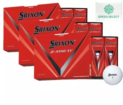 Dunlop Golf Balls SRIXON XV White 3 Dozen with Original Pocket Tissue Z-STAR