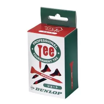 DUNLOP Golf Tee DUNLOP Wood Tee 2L Red GGF-05508