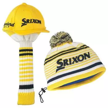 DUNLOP Head Cover SRIXON Head Cover Iron Cover Set Yellow & GGF-70160