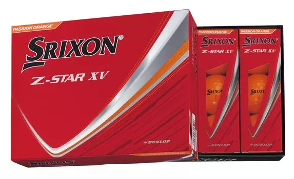 DUNLOP Мячи для гольфа SRIXON XV 2025 Модель 1 дюжина Passion Orange Z-STAR (12 шт.)