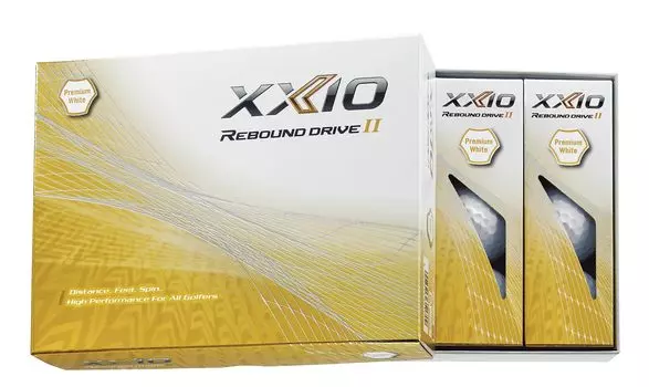 DUNLOP Мячи для гольфа XXIO REBOUND DRIVE2 2023 Модель 1 дюжина Премиум Белый (12 шт.)
