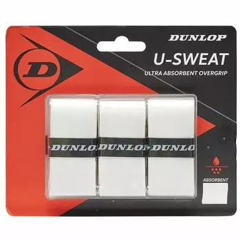 DUNLOP Tennis Hard Tennis Overgrip Dry Type 3 шт. Белый DTA2041 U-SWEAT