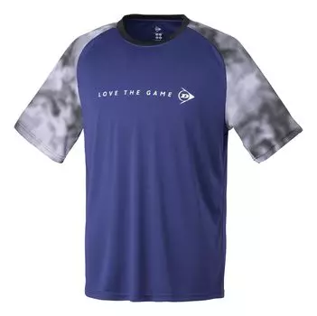 Dunlop Tennis Wear Badminton Game Water Absorbent Quick Drying UV Protection DAL8402 2024SS Navy S [DUNLOP] T-Shirt тёмно-синий