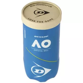 DUNLOP Теннисный мяч DUNLOP DUNLOP AUSTRALIAN OPEN (Открытый чемпионат Австралии по теннису Данлоп) 2 шарика 1 банка DAOAYL2TIN