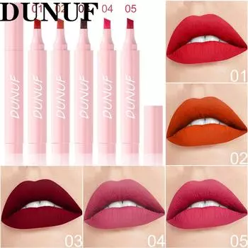 DUNUF 5 цветов Длинная губная помада для губ Блеск для губ Ручка 01