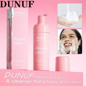 DUNUF Cleaning Foam Глицерин Гиалуроновая кислота Увлажняющее очищающее средство для лица 1pcs