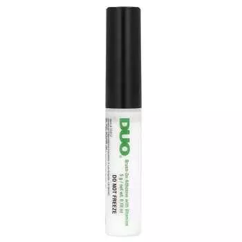 DUO, Brush On Striplash Eyelash Adhesive, White/Clear, 0.18 oz (5 g)