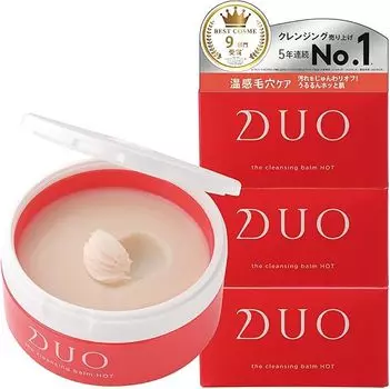 DUO The Cleansing Balm Hot 90 г x set Увлажняющий уход за порами Средство для снятия макияжа Умывание лица W Не требует умывания duo Duo [Теплый уход/увлажнение кожи! ]