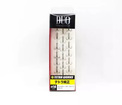 DUO Тройные крючки Tetra Works Original Size 14, 20 шт. в упаковке #14 (9923)