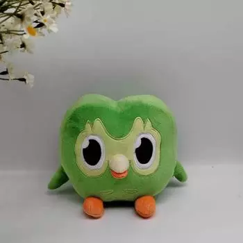 Duolingo Green Owl Plush - Детская игрушка для изучения иностранных языков Green Owl 20*27cm 120g. normal packaging зелёный