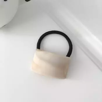 Duowei Jewelry Style Simple Matte Wood Grain Girl Ponytail Hair Band Геометрическая дуга Высокая эластичная женская повязка на голову