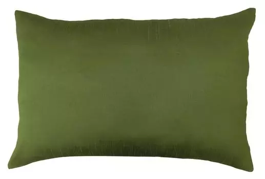 Dupion Silk Throw Pillow Sham Solid Green Home Decor Наволочка для подушки — Выбрать 12 x 16 Inches зелёный