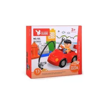 DUPLO LEGO совместимые детские игрушки-блоки игрушка Doobie Blocks автозаправочная станция B463