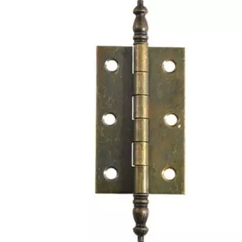 Durable Bronze Vintage Hinge Easy To Install Crown Head Zinc Zinc Alloy Iron Hinge Toy Houses 64.24