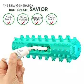 Durable Dog Chew Toy Puppy Dental Care Dog Molar Tooth Stick Pet Tooth Cleaning Dog Molar Toothbrush синий