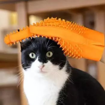 Durable Dog Double Side Brush Glove Gentle Cat Hair Comb Back Massage Fur Washing Brush зелёный