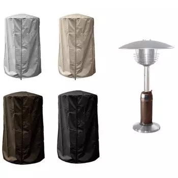 Durable Fabric Patio Heater Cover Dust-proof Wind-Resistant Garden Heater Protective Bag Foldable Waterproof чёрный