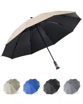 Durable folding umbrella for both sunny and rainy automatic opening and large size 8 UV light heat UV repellent for men and UV protection for the