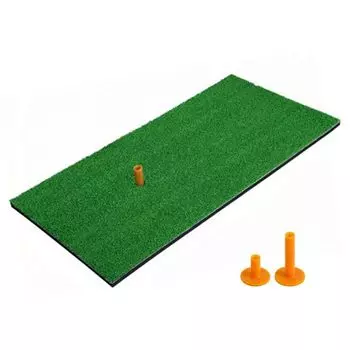 Durable Golf Mat with 2 Rubber Perfect for Practice and Swing Indoor and Outdoor on Artificial and Fairways Tees, Practice, Use, Grass, Turf,