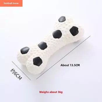 Durable Latex Dog Toy Set - Basketball Football Bone - Chew-Resistant & Sound-Relieving - Pet Supplies