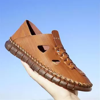 Durable Men s Sandals: Fashionable, Airy, Non-Slip for All Day Comfort US 5(EUR 38) чёрный