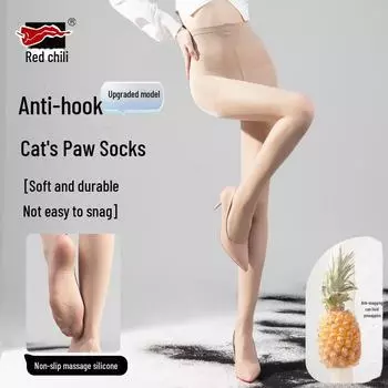 Durable Non-Slip Women’s Summer Red Pepper Pineapple Socks One Size (80-130 kg)