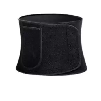 Durable Waist Protection Belt Sweat-resistant Slimming Belly Band Massage Tools Black-Rubber
