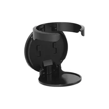 Durable Wall-Mounted Round Cup Holder Foldable Self-Adhesive Drink Holder Multipurpose Space-Saving Wall Bottle Rack чёрный