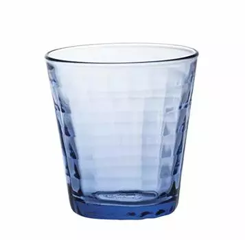 Duralex 1032BC04/4 Сделано во Франции Prisme Marine Glass Tumbler Питьевые стаканы, 7,75 унций - Набор из 4 штук, цвет морской волны