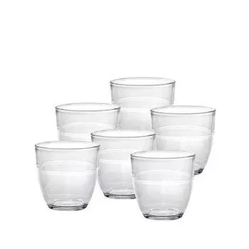 Duralex Set of 6 Tumblers, Clear, 7.75-Oz.