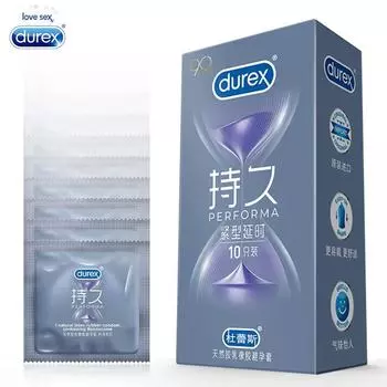 Durex 49 мм, плотная посадка, долговечные ультратонкие презервативы со смазкой из натурального латекса с задержкой S