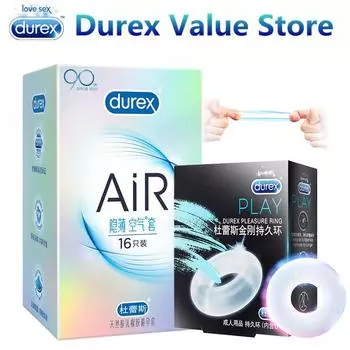 Durex AiR Невидимый ультратонкий презерватив со смазкой, секс-игрушка M