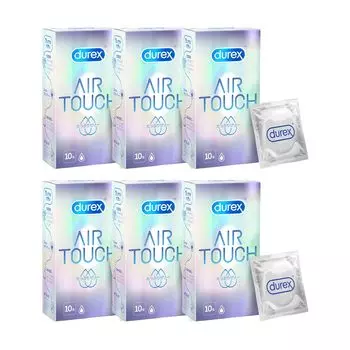 Durex Air Touch Plenty of 10 6 Сделано из латекса Кондомы, Желе, Кондомы, Коробки,
