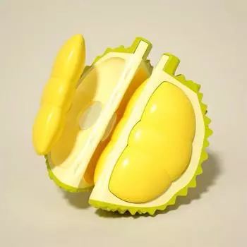 Durian Cutting Toy Peelable Children Playing House Novelty Prank Preventing Genuine Fruits Stress Relieving Toys Durian Ornament