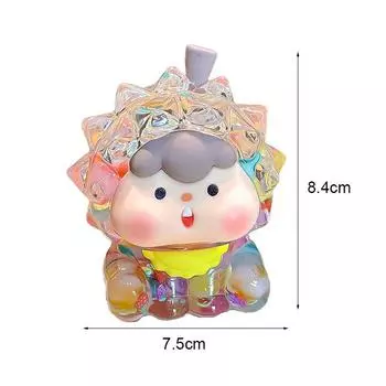 Дуриан Фрукт Девушка Пузырьковые Бусины Светящиеся Большие Украшения Промасленные Милые Мультяшные Украшения Для Рабочего Стола