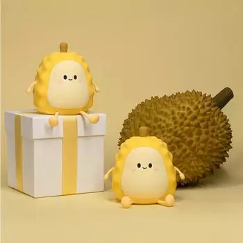 Durian Night Light, kids bedroom , rechargeable, as decoration, fruit shaped , creative gift жёлтый
